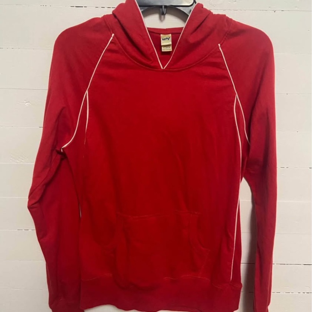 Kavio Red Hoodie with White Trim